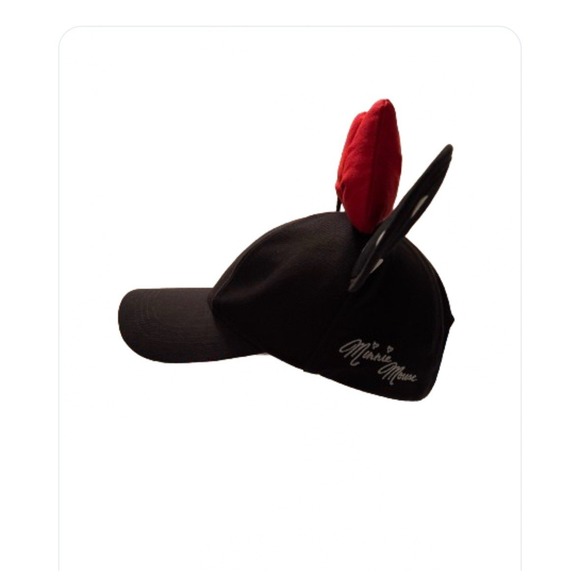 Disney Parks Minnie Mouse Hat NWT Snapback Ears Bow Black New NWT Adult‎ Size - Picture 5 of 6